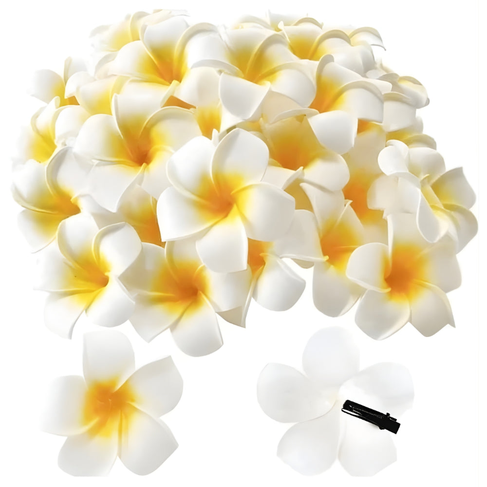 Realistic flower hair pin