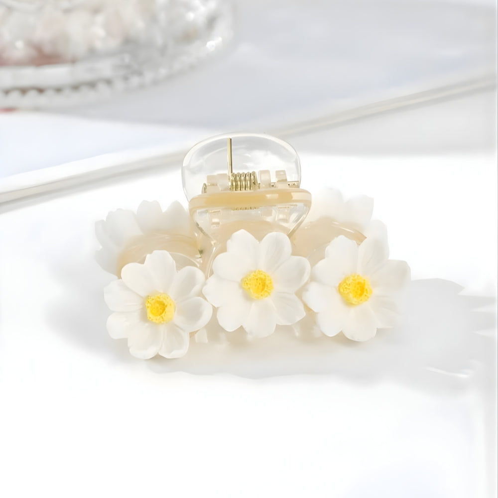 3 Flower Claw Clip