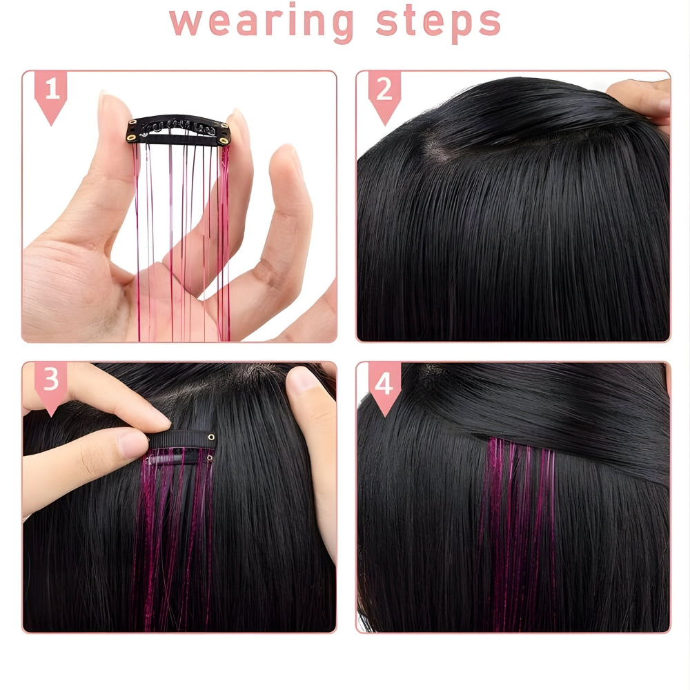 Sparkling Hair Tinsel Extensions (2 pcs)